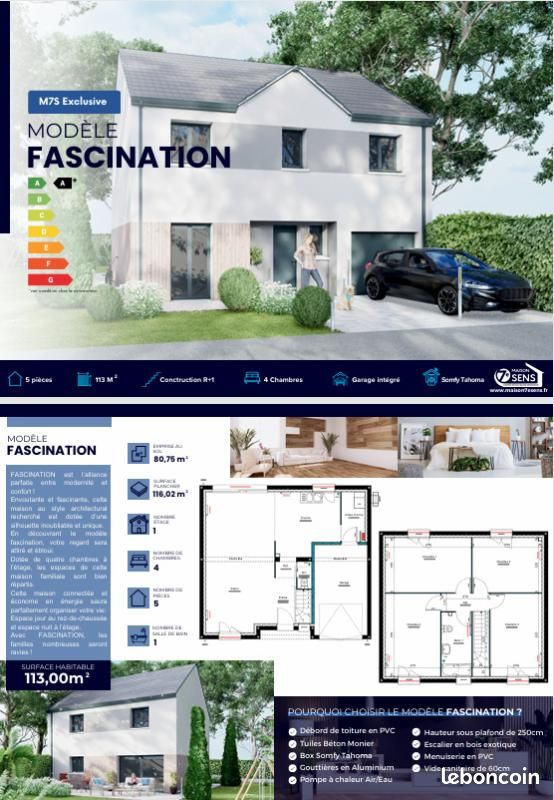 Maison 5 pièces 113 m² · à Chennevières-sur-Marne · 113 m² · 499 756 €
