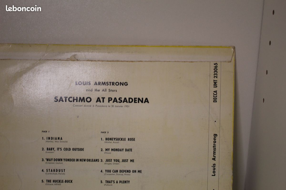 Vinyle Louis Armstrong And His All-Stars – Satchmo at Pasadena (image 8)