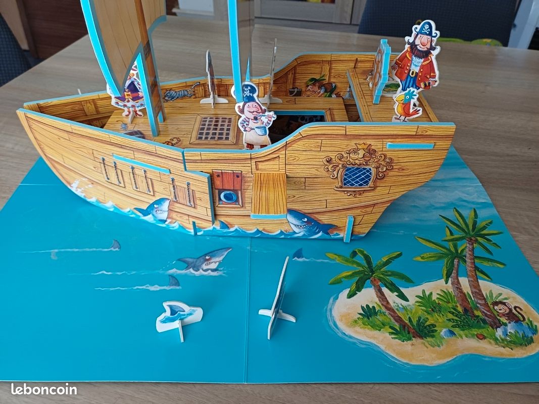 Le bateau des Pirates : Coffret Livre et Jeu de construction (image 7)