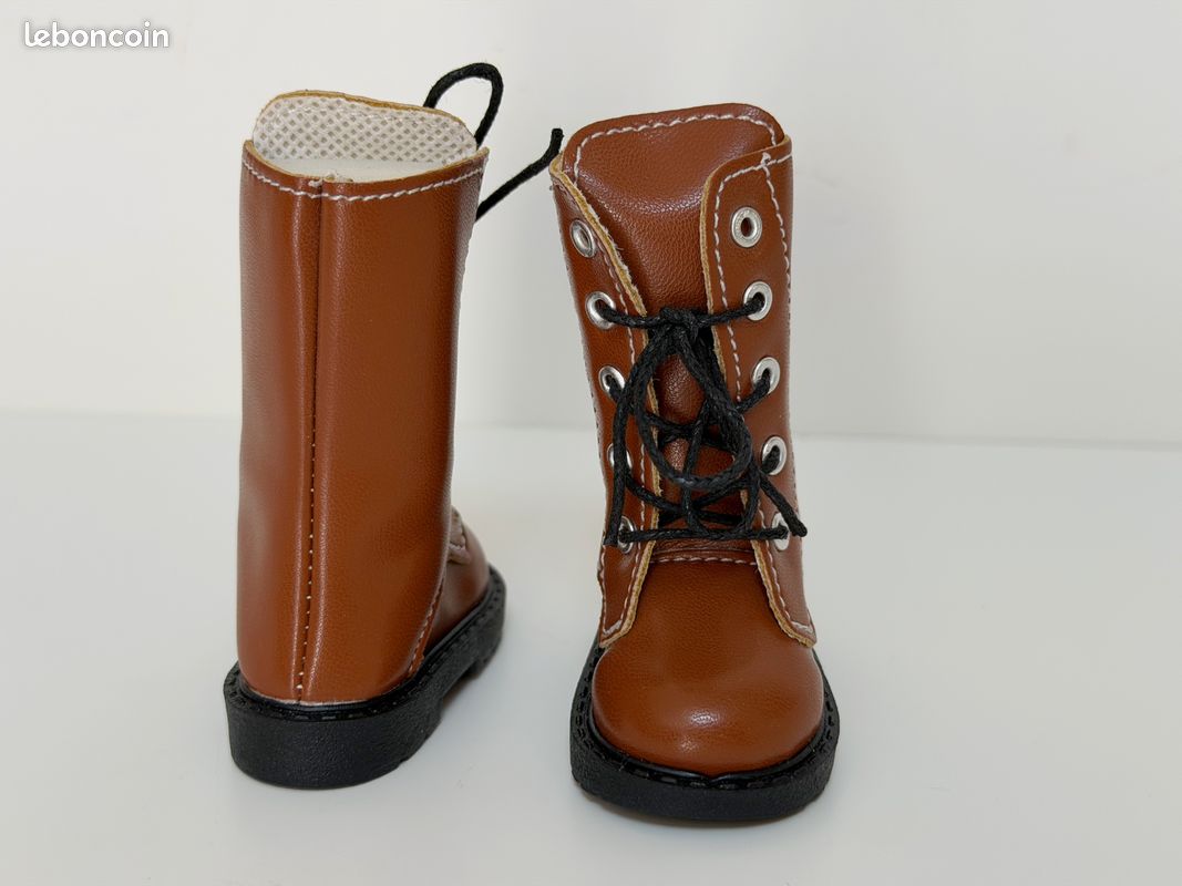2 Paires De Bottes Miniatures Pour Poupées 1/6 - Collection Accessoire Vêtement Pour Blythe Et Poupées Similaires