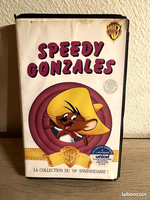SPEEDY GONZALES : VHS 1990 du dessin animé - "collection du 50ème anniversaire" (image 1)