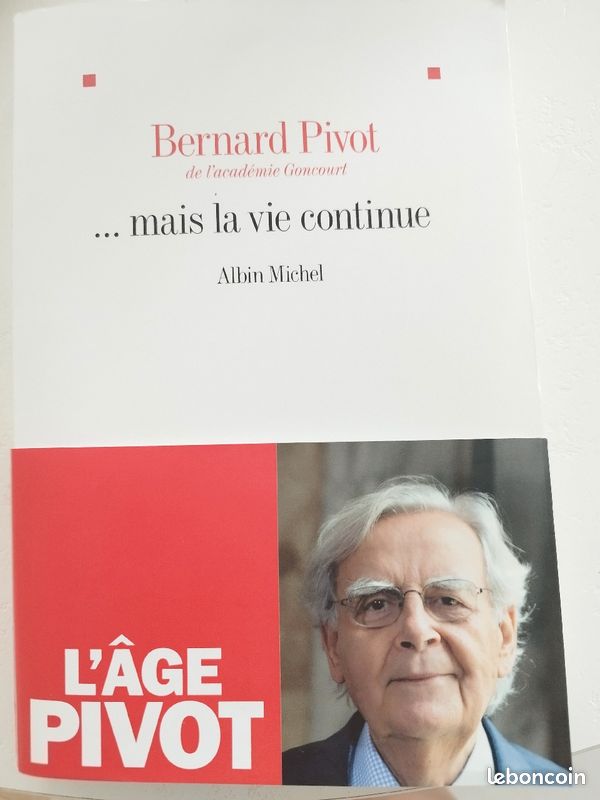 Livre Mais la vie continue Bernard Pivot (image 1)