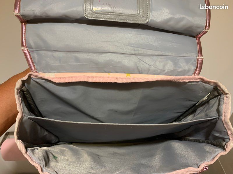 Cartable Caramel & cie rose petit modèle (image 2)