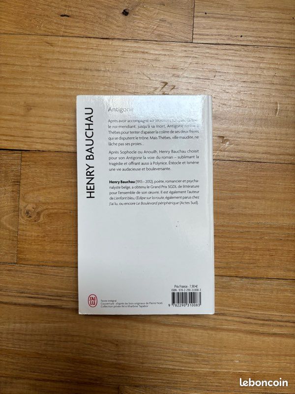 Livre Henry Bauchau - Antigone (image 2)