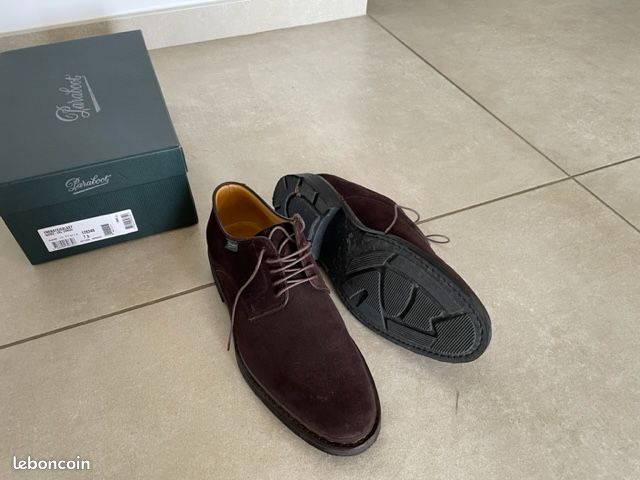Chaussure Derbies Homme PARABOOT FRENAY velours congo - Semelle Gomme (image 7)