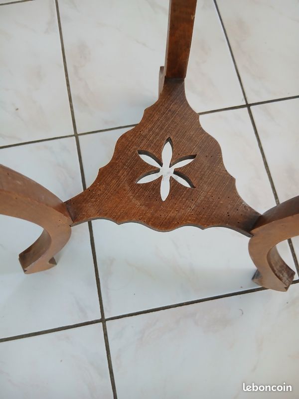 Meuble sellette selette sellier ancien vintage en bois (image 4)