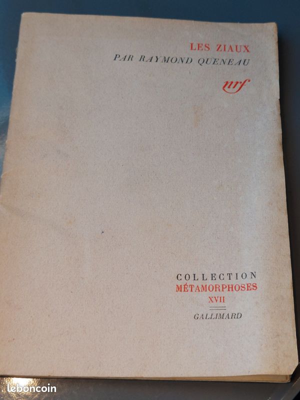 Les ziaux de Queneau EO 1943 (image 1)