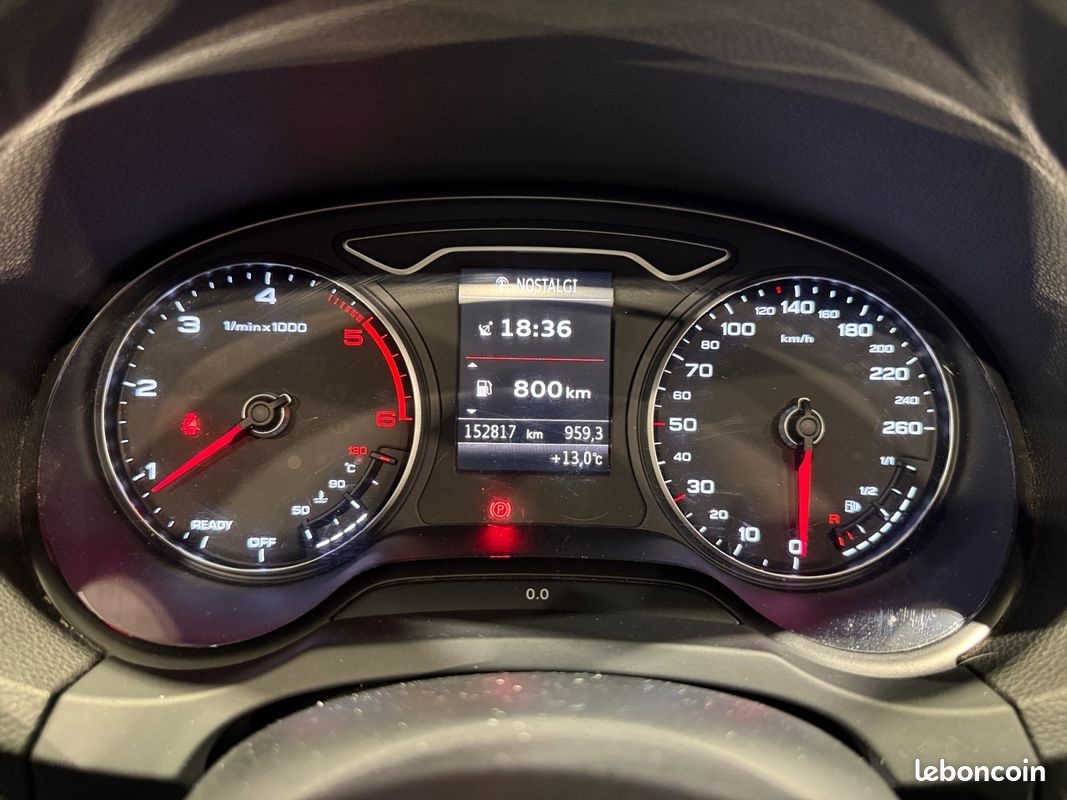 AUDI A3 CABRIOLET 2.0 TDI 150 S Line Garantie 12 mois Sièges chauffants Capote acoustique Roue de secours (image 13)