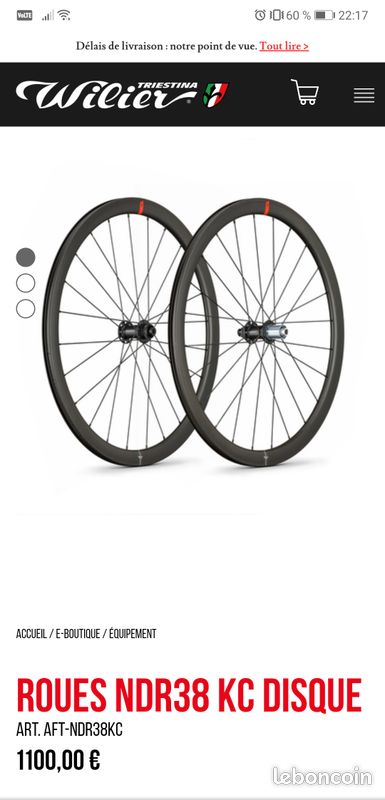 Wilier Cento Roue Wilier Triestina Ndr38kc Carbon Roues Carbone