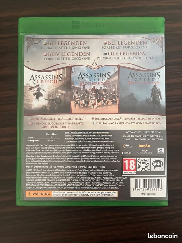 Assassin's Creed The Ezio Collection — Xbox One — entièrement en français (image 2)