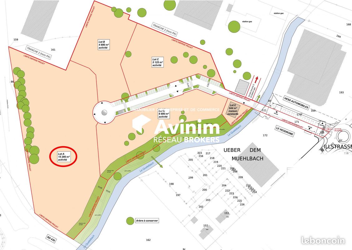 Terrain 15280 m² · à Illzach · 15 280 m² · 3 475 500 €