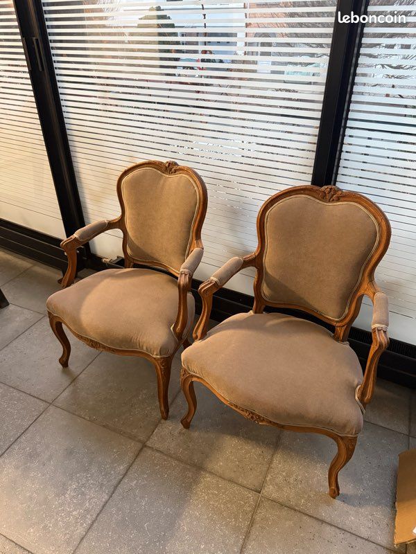 Fauteuils style louis XV (image 1)