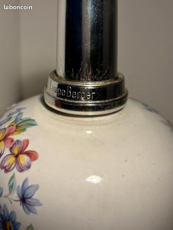 Lampe Berger En Céramique Motif Floral - Jars - Diffuseur De Parfum - Fabrication Française