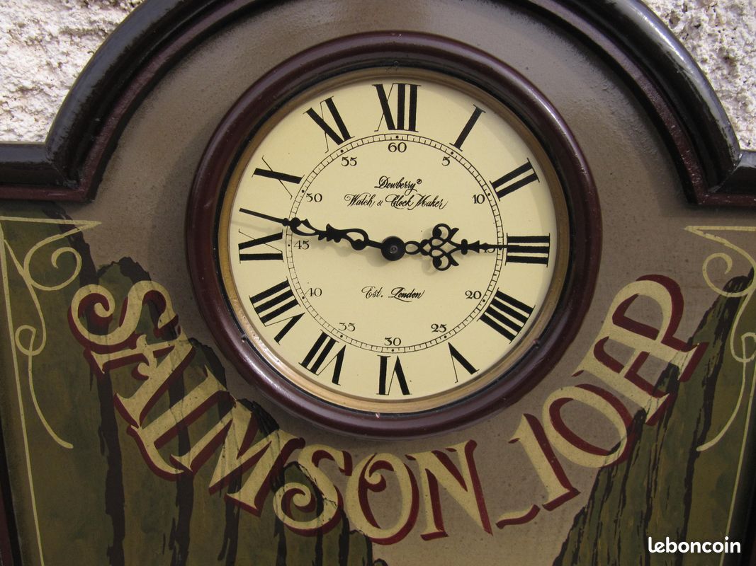 Horloge Murale Country Corner Avec Pendule - Vert - Bois - Analogique - Occasion