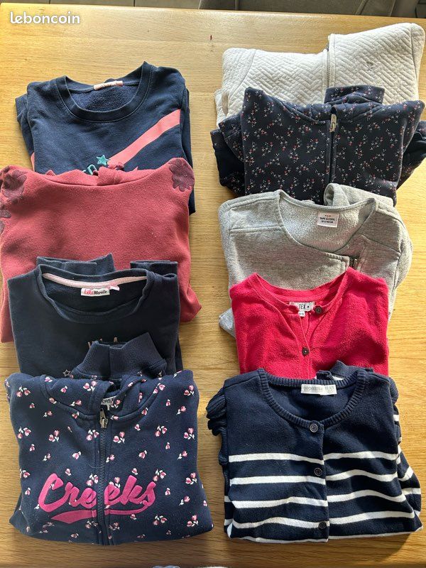 Super Lot De Vêtements Pour Fille De 10 Ans – 55 Pièces Colorées En Super état !