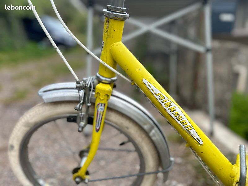Vélo vintage jaune (image 4)