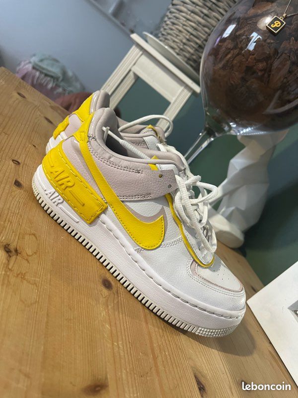 Kalinga Ashok Nike Air Force One Jaune Fluo Kalinga Ashok Nike Air