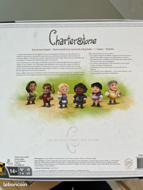 Jeu De Société Charterstone – Version Française – Matagot – Jeu Legacy (Occasion)