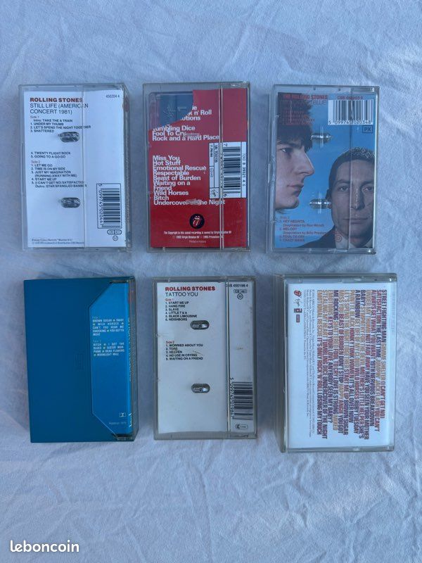 Lot 6 Cassettes Audio K7 The Rolling Stones (image 4)