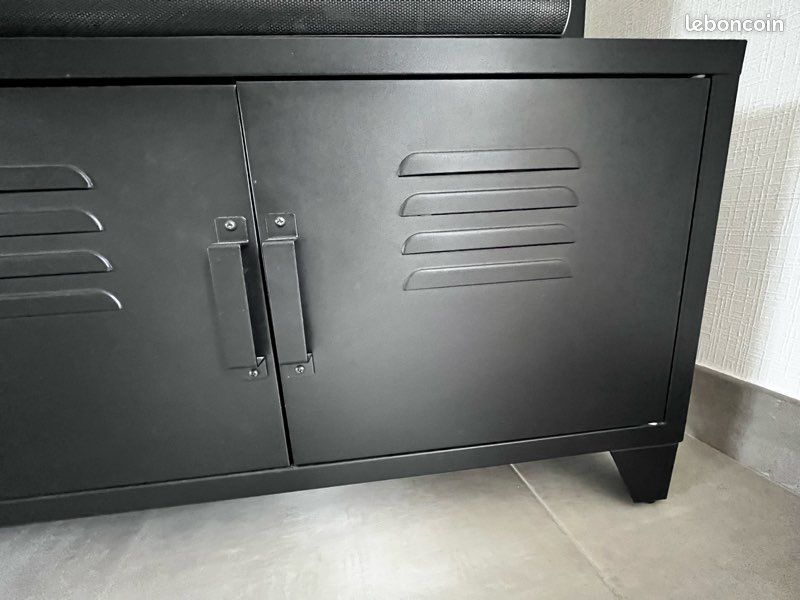 Meuble télé acier noir (image 4)
