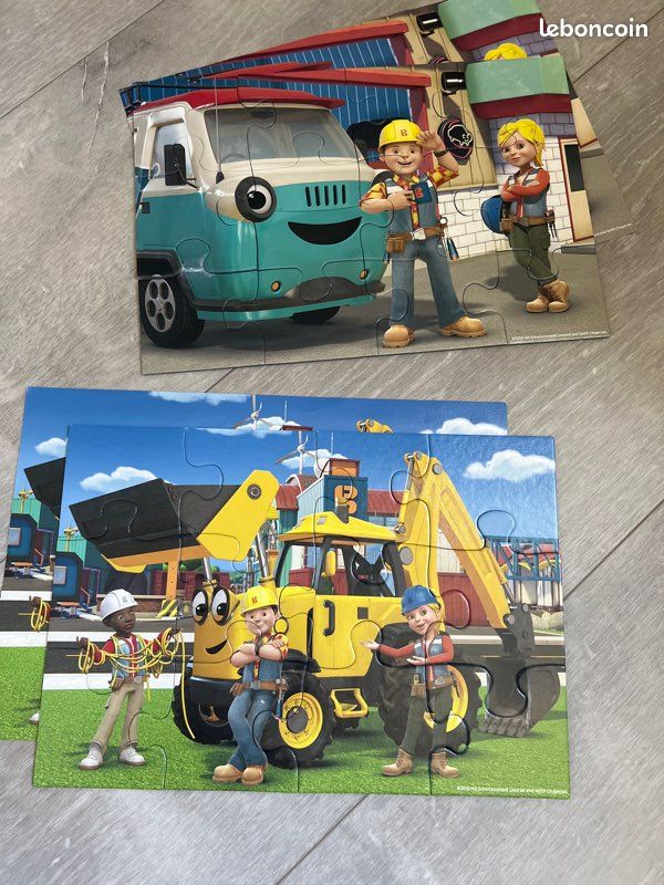 Lot de 2 puzzles Bob Builder - 12 pièces (image 2)