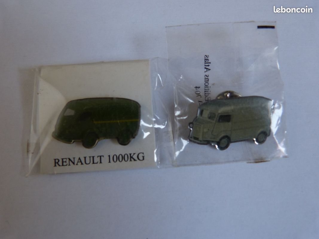 PIN'S , renault 1000 kg et tube citroen hy (image 1)