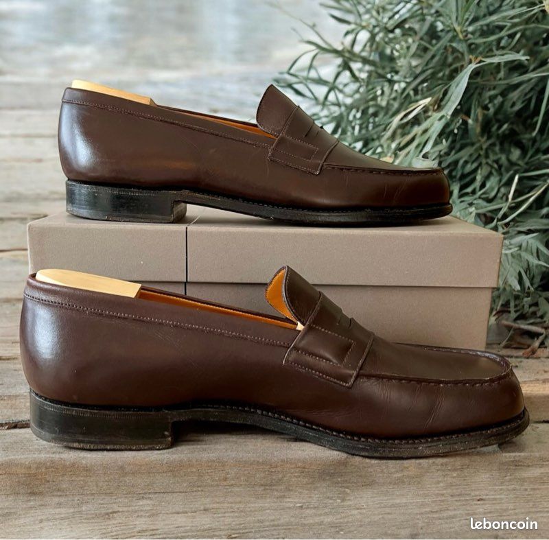 Paire de J.M Weston 180 Signature Chocolat Taille 9B (43 EU) Avec boîte, embauchoirs et accessoires (image 7)