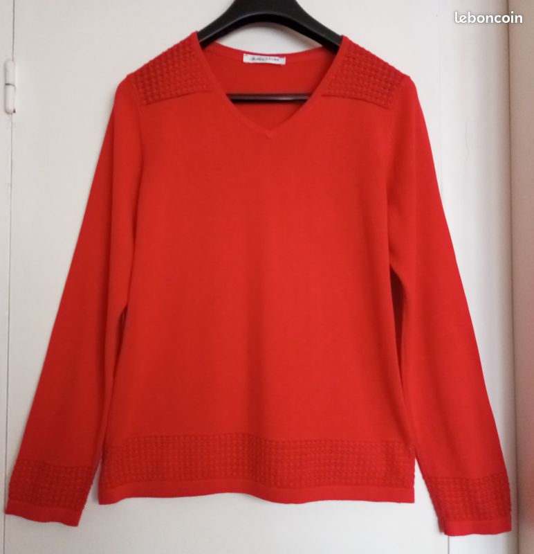 Pull rouge léger Christine Laure Vêtements - Main Image