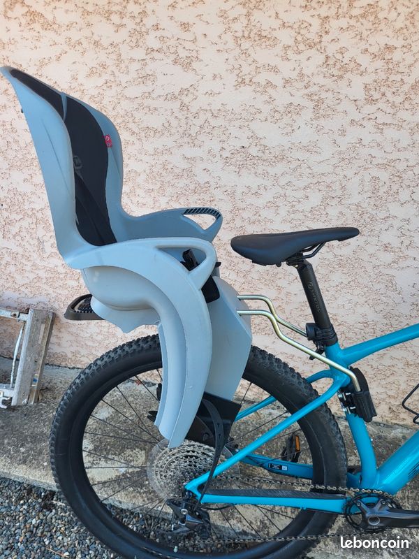 Siège Enfant Hamax Kiss Housse Verte/Gris - Pour Vélo Avec Ou Sans Porte-Bagages
