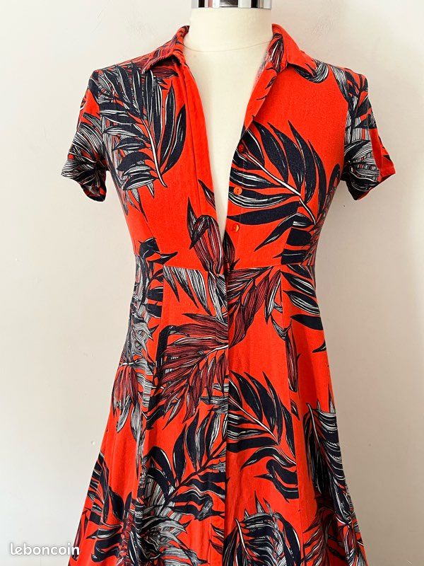 Robe chemisier rétro 🌴 Promod (image 1)