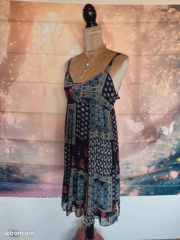 Robe d'été a bretelles originale La fee maraboute Taille XL (image 7)