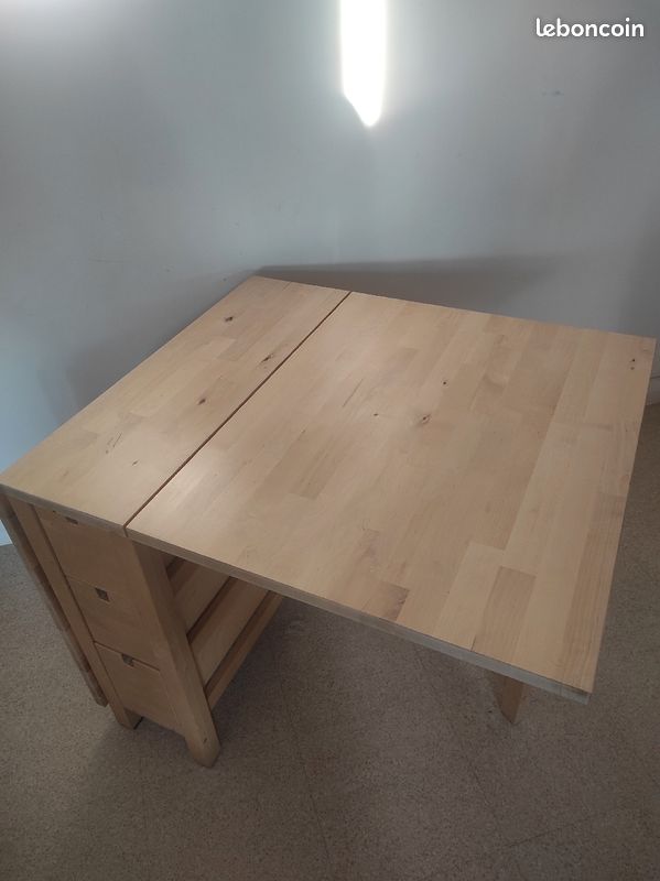 Table norden Ikea à rabats en excellent état (image 7)