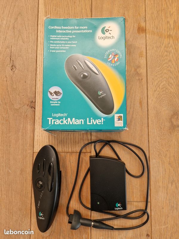 Souris Logitech Trackman T-SC3 – Boule De Commande Vintage, Informatique Rétro