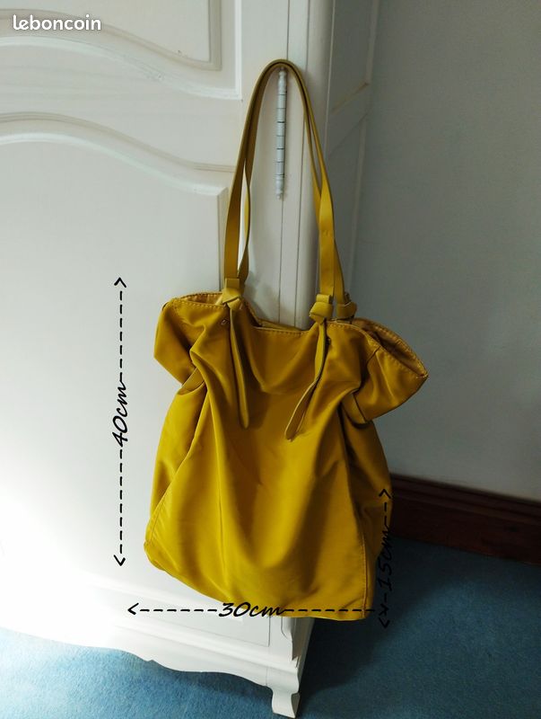 Sac shopper moutarde zara neuf Accessoires Bagagerie