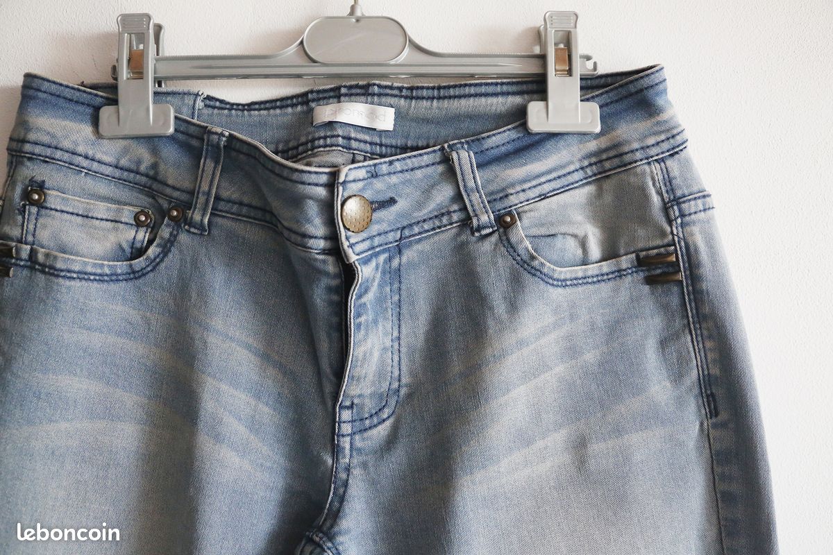 Jean droit brut Promod Taille 42 Vêtements