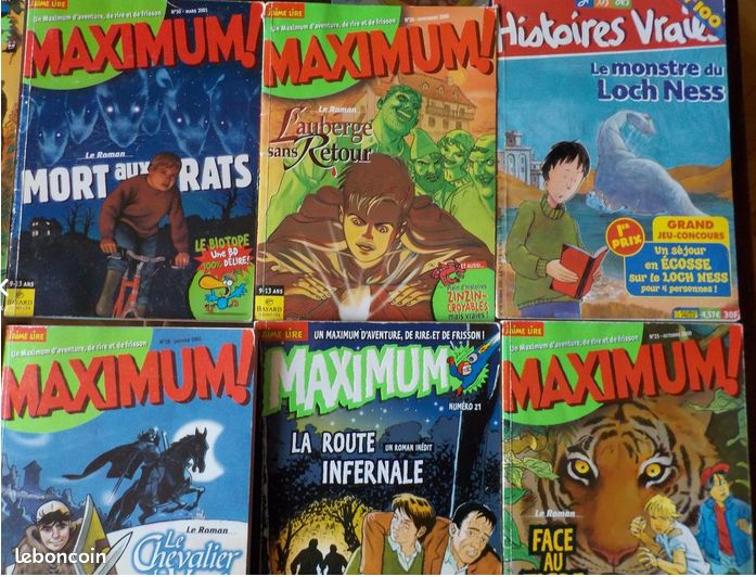 Magazines enfants/Ados : Wapiti, Sciences & Vie Jr - Maximum.. (image 7)