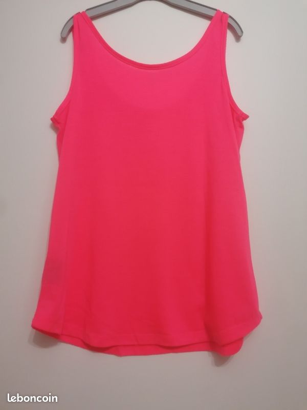 Débardeur femme rose fushia tS (image 2)