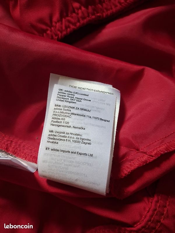 Veste de survêtement Adidas Aeroready Rouge & Blanc 2021 Streetwear Taille L (image 16)