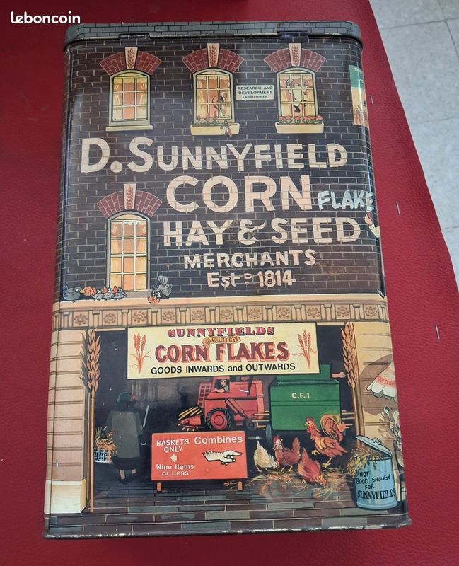 Grande boîte métal corn flakes (image 2)