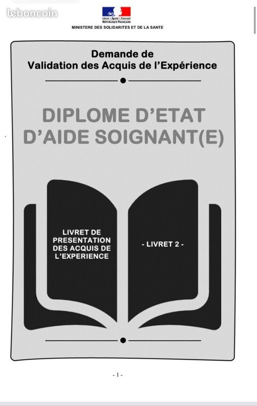 Livret vae AS aide soignant 2025 questions préparation oral