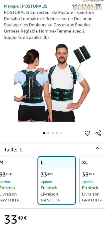 Lombaire Correcteur De Position Dos Correcteur De Posture Ceinture