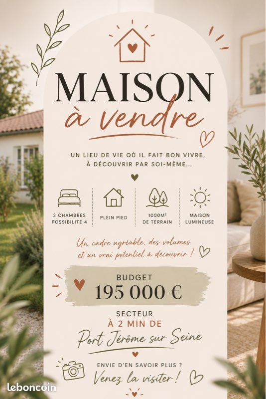 Maison 4 pièces 78 m² · à Petiville · 78 m² · 195 000 €
