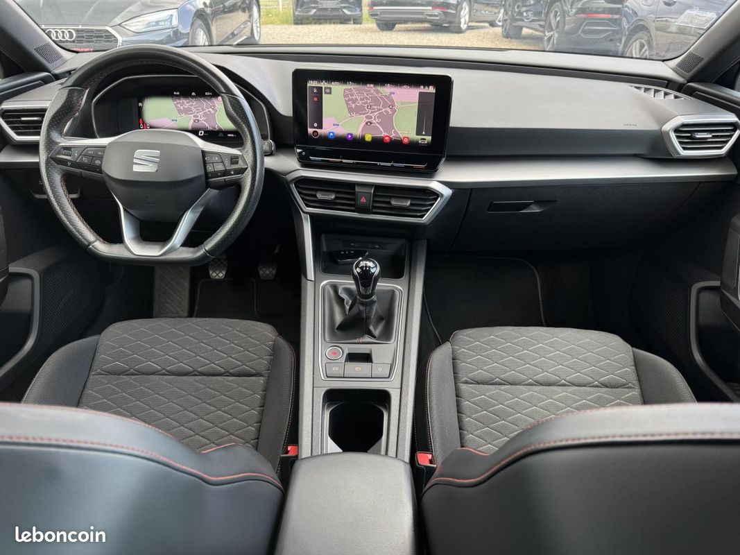 SEAT LEON FR 1.5 TSI 150ch Carplay Camera Acc Lane Assist Siege et Volant Chauffant (image 4)