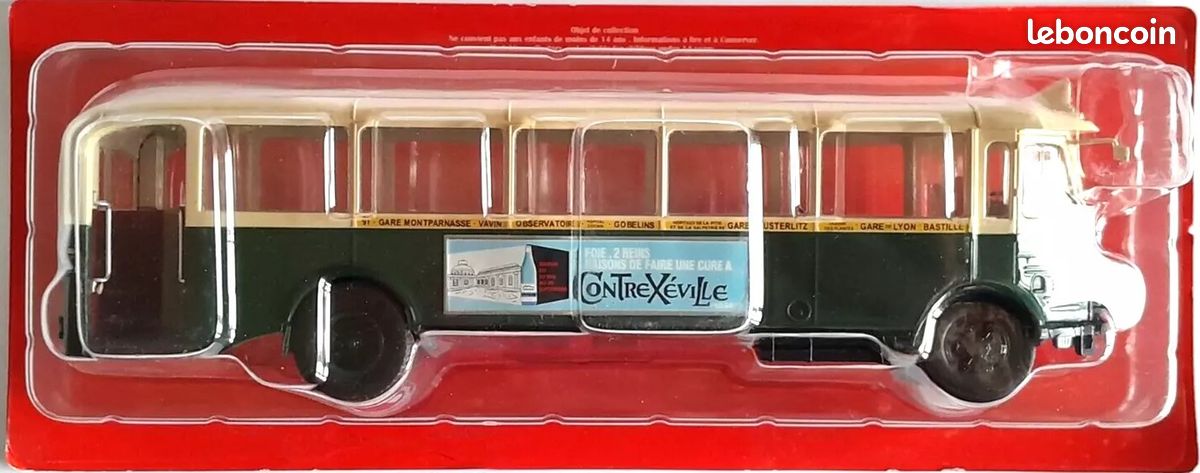 Bus Miniature 1/43 Renault TN4H 1936 - Ligne 21 Candia Porte De Gent - Modèle IXO Hachette - Neuf