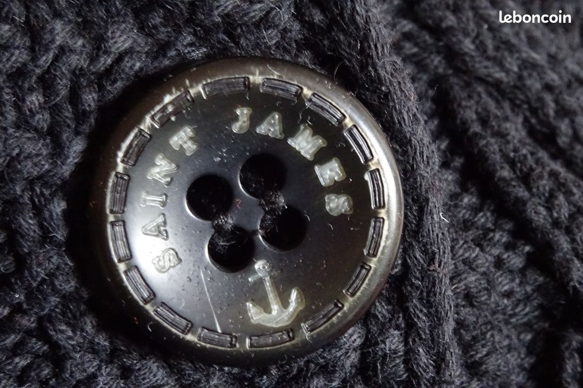 Veste En Tricot St Jean - Taille 6 Femme - Style Bomber - Occasion Très Bon état