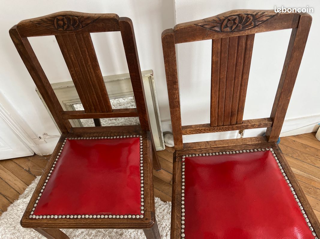 2 chaises en bois (image 6)