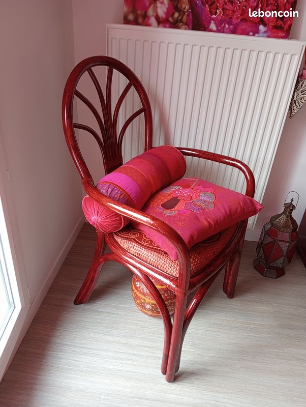 Lit 2 personnes en Rotin Bordeaux - Création Roberti RATTAN ITALIE (image 17)