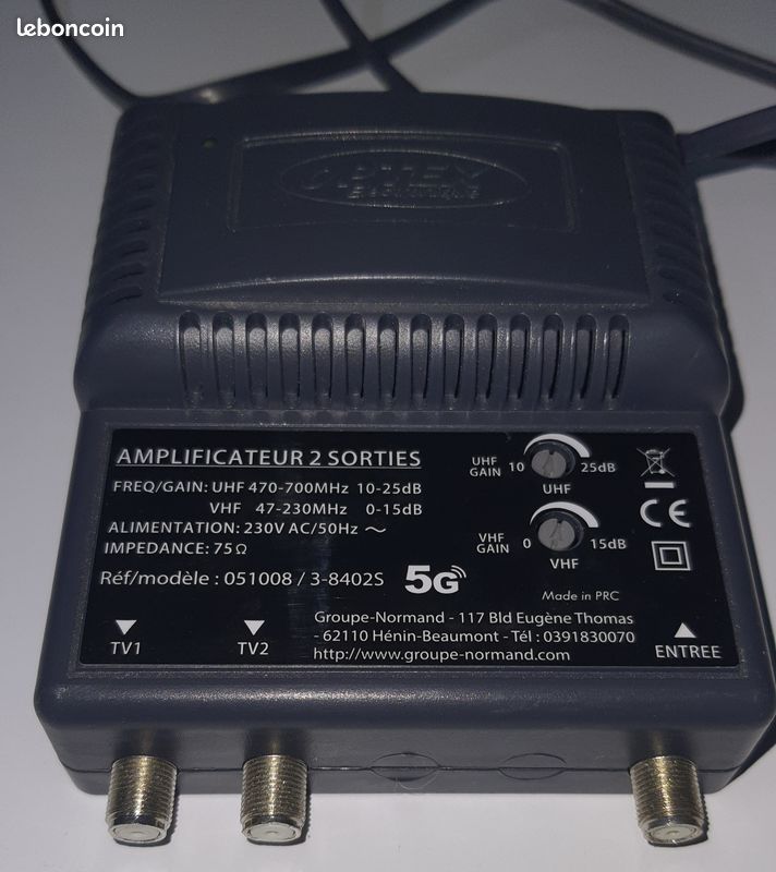 Amplificateur TV et dérivateur TV