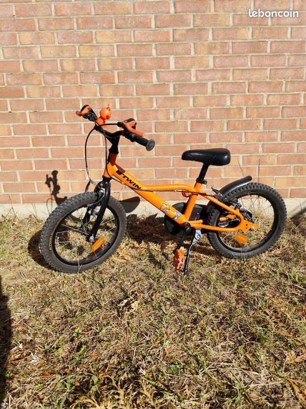Vélo enfant 16 pouces Decathlon Btwin Robot orange 500 4-6 ans