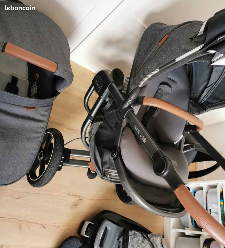 Pousette nova trio + 2 coque pebble + 2 base ISOFIX (image 2)